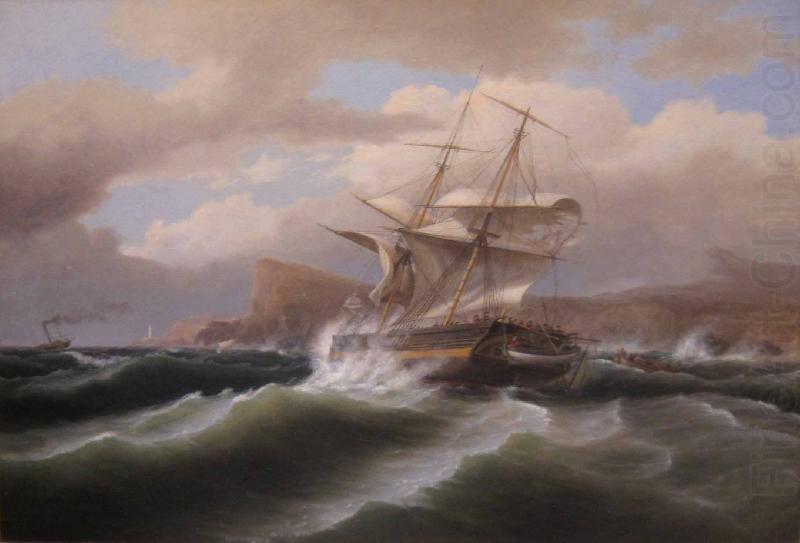 An American Ship in Distress, Thomas Birch